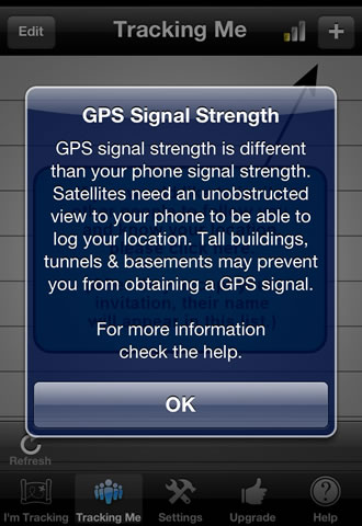 GPS tracker iPhone app